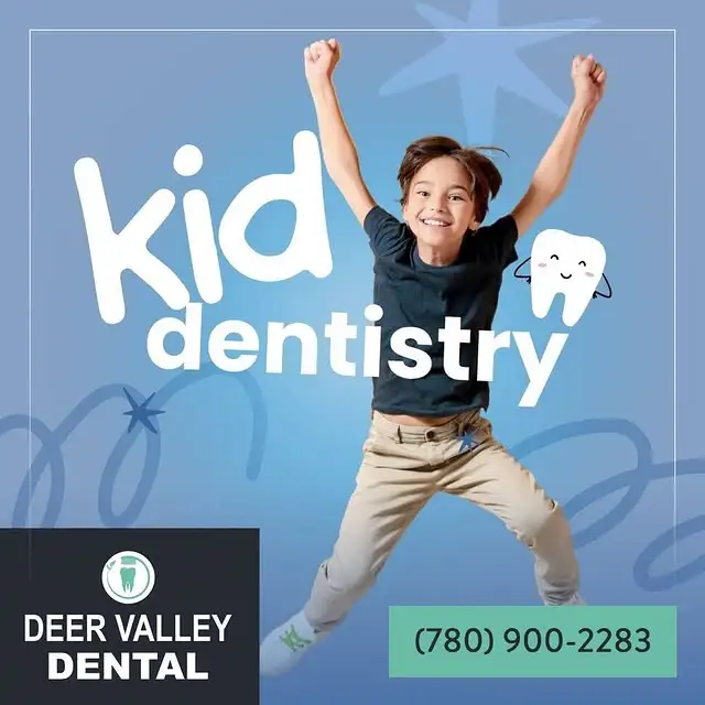 young child jumping happily representing family care at dental clinic in leduc, ab