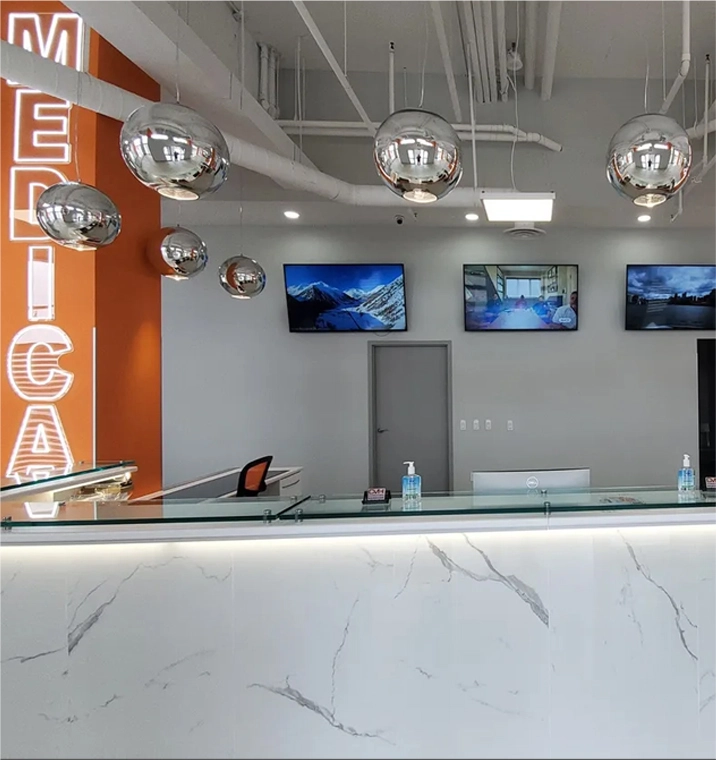 welcoming dental clinic reception